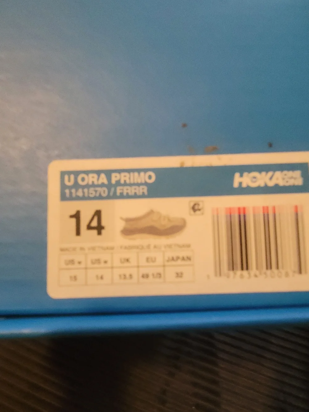 Hoka streamlined sneaker